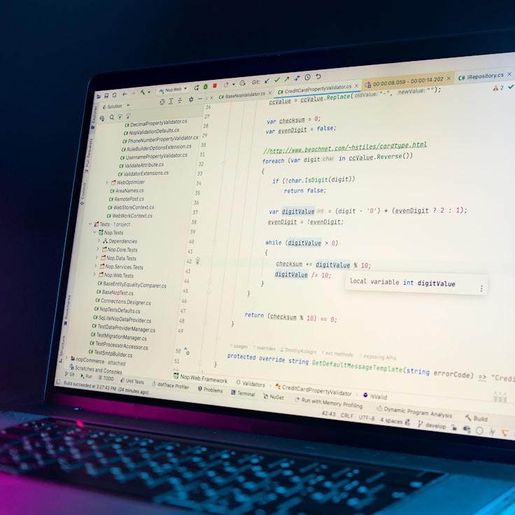 Mobile app development process showing collaborative team environment